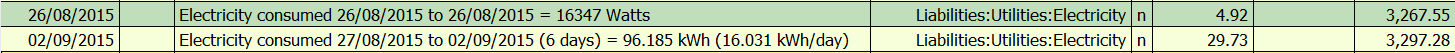 GNUCash Liability Entry